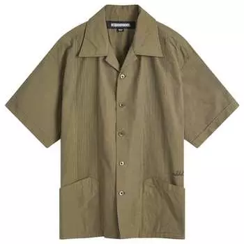 Рубашка с коротким рукавом Neighborhood Guayabera Vacation Shirt, цвет Olive Drab