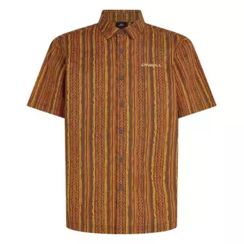 Рубашка с коротким рукавом Oneill Print, коричневый