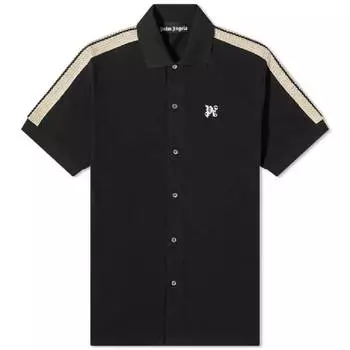Рубашка с коротким рукавом Palm Angel Monogram Taping Botton, черный