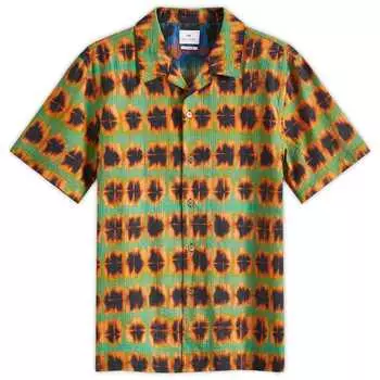 Рубашка с коротким рукавом Paul Smith Dyed Vacation Shirt, зеленый