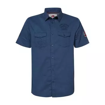 Рубашка с коротким рукавом Petrol Industries M-1020-SIS411 Uni, синий