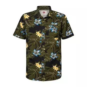 Рубашка с коротким рукавом Petrol Industries M-1020-SIS432 Aop, зеленый