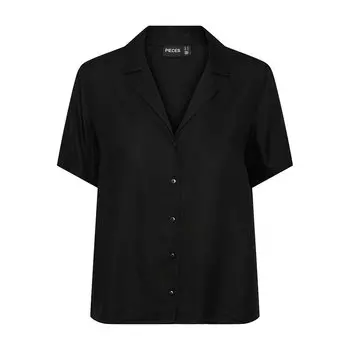 Рубашка с коротким рукавом Pieces Tala, черный