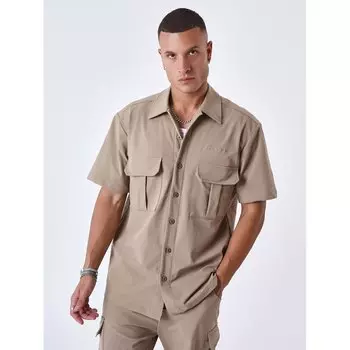 Рубашка с коротким рукавом Project X Paris 2310034, бежевый