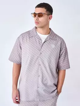 Рубашка с коротким рукавом Project X Paris 2410097, серый