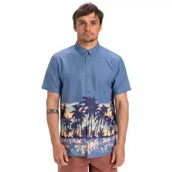 Рубашка с коротким рукавом Quiksilver Apero Classic Engineered, синий