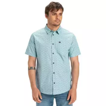 Рубашка с коротким рукавом Quiksilver Apero Organic Classic, синий