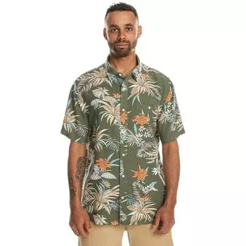 Рубашка с коротким рукавом Quiksilver Lemnas, зеленый