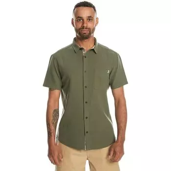 Рубашка с коротким рукавом Quiksilver Time Box, зеленый