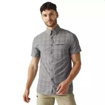 Рубашка с коротким рукавом Regatta Travel Pack Away, серый