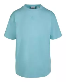 Рубашка с коротким рукавом с графическим принтом Burberry, синий