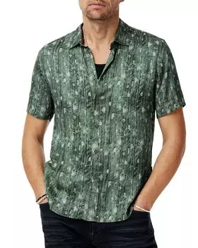 Рубашка с коротким рукавом с принтом Шона John Varvatos, зеленый