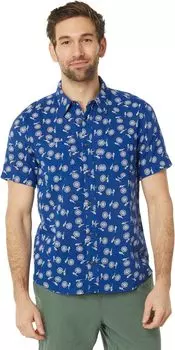 Рубашка с коротким рукавом Salton Toad&Co, цвет Sea Blue Daisy Print