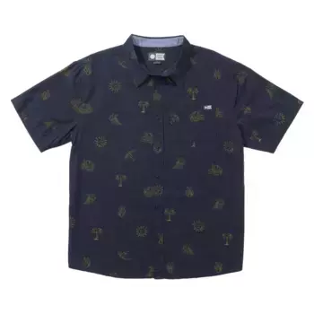 Рубашка с коротким рукавом Salty Crew Good vibes woven, синий