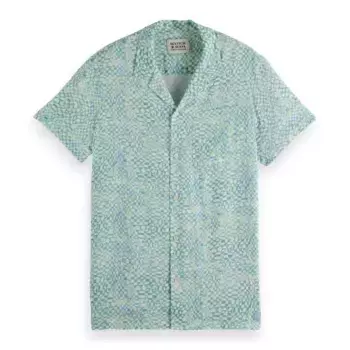 Рубашка с коротким рукавом Scotch & Soda 180032 Aop Regular Fit, зеленый