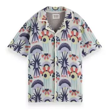 Рубашка с коротким рукавом Scotch & Soda 180086, бежевый