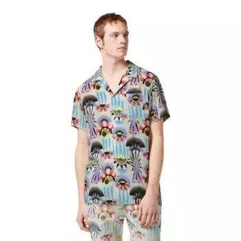 Рубашка с коротким рукавом Scotch & Soda 180486 Regular Fit, бежевый