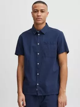 Рубашка с коротким рукавом sdfrevne Solid, синий