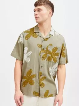 Рубашка с коротким рукавом сдимад Solid, бежевый