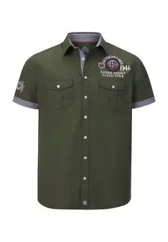 Рубашка с коротким рукавом SNOFRED JAN VANDERSTORM, цвет Oliv