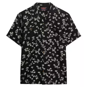 Рубашка с коротким рукавом Superdry Beach, черный