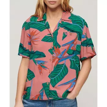 Рубашка с коротким рукавом Superdry Beach Resor, Разноцветный