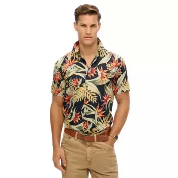 Рубашка с коротким рукавом Superdry Hawaiian Print, разноцветный