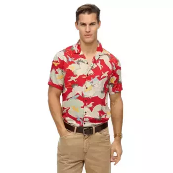 Рубашка с коротким рукавом Superdry Merchant Hawaiian, красный