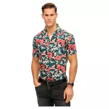Рубашка с коротким рукавом Superdry Merchant Hawaiian, разноцветный