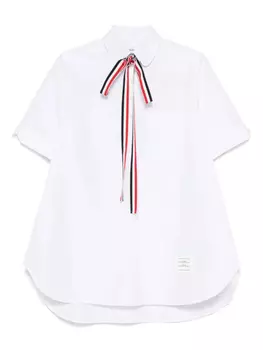 Рубашка с коротким рукавом Thom Browne, белый