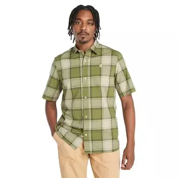 Рубашка с коротким рукавом Timberland Tfo Check Poplin, зеленый