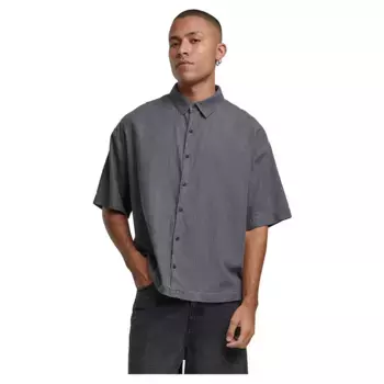 Рубашка с коротким рукавом Urban Classics Lightweight Denim, серый