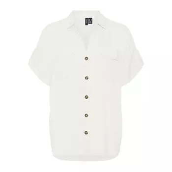 Рубашка с коротким рукавом Vero Moda Bumpy, белый