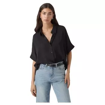 Рубашка с коротким рукавом Vero Moda Katrine, черный