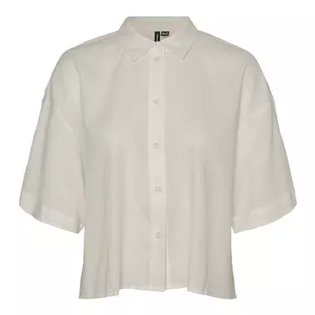 Рубашка с коротким рукавом Vero Moda Linn 2/4, бежевый