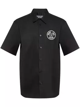 Рубашка с коротким рукавом Versace Jeans Couture, черный