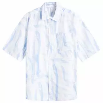Рубашка с коротким рукавом Wood Wood Aaron Short Sleeve Shirt, цвет Creased Print Aop