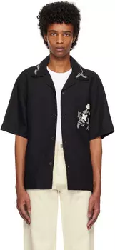 Рубашка с коротким рукавом, вышитая вручную Rhe