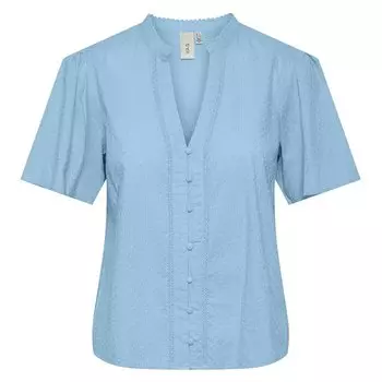 Рубашка с коротким рукавом Yas Tia, синий