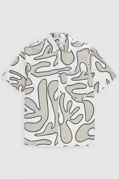 РУБАШКА С КОРОТКИМИ РУКАВАМИ CLOSED, экрю