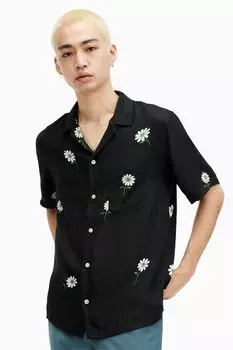 Рубашка с короткими рукавами Allsaints daisical All Saints, черный