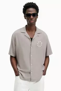 Рубашка с короткими рукавами Allsaints tierra All Saints, серый