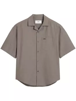 Рубашка с короткими рукавами AMI Paris, серый