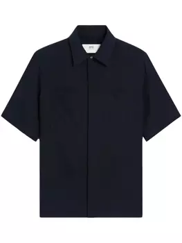 Рубашка с короткими рукавами AMI Paris, синий