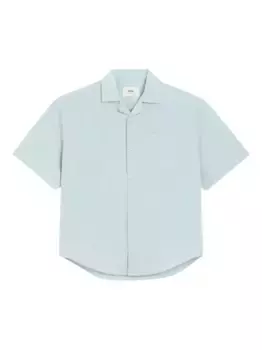 Рубашка с короткими рукавами AMI Paris, синий