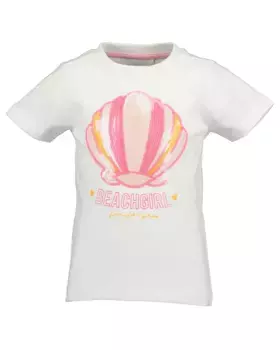 Рубашка с короткими рукавами Blue Seven "kl Md T-Shirt, круглый вырез", белый