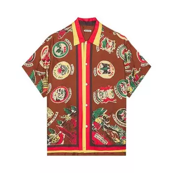 Рубашка с короткими рукавами Bode State Seal, Многоцветный