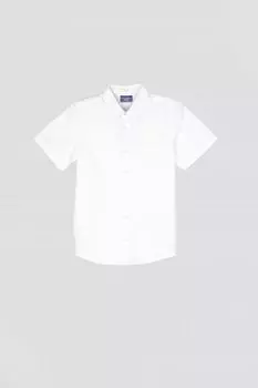 Рубашка с короткими рукавами Coccodrillo белый с классическим воротником