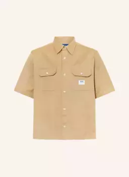 Рубашка с короткими рукавами ekyno comfort fit Hugo, бежевый