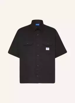 Рубашка с короткими рукавами ekyno comfort fit Hugo, черный